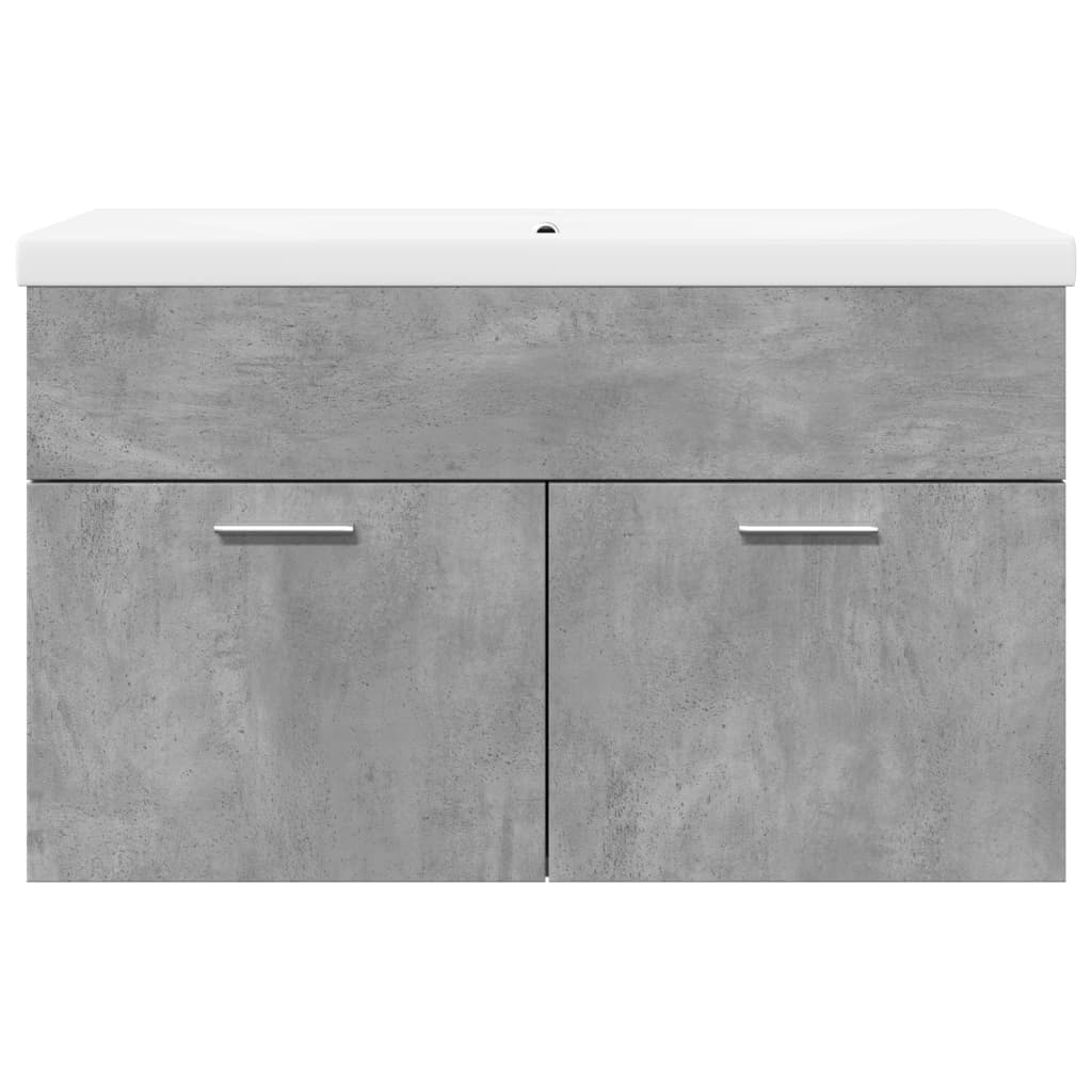 Wastafelkast met ingebouwde wasbak betongrijs is nu te koop bij PeponiXL, paradijselijk wonen!