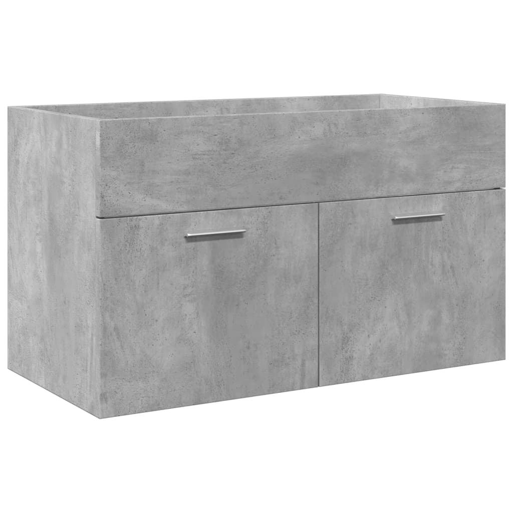 Wastafelkast met ingebouwde wasbak betongrijs is nu te koop bij PeponiXL, paradijselijk wonen!
