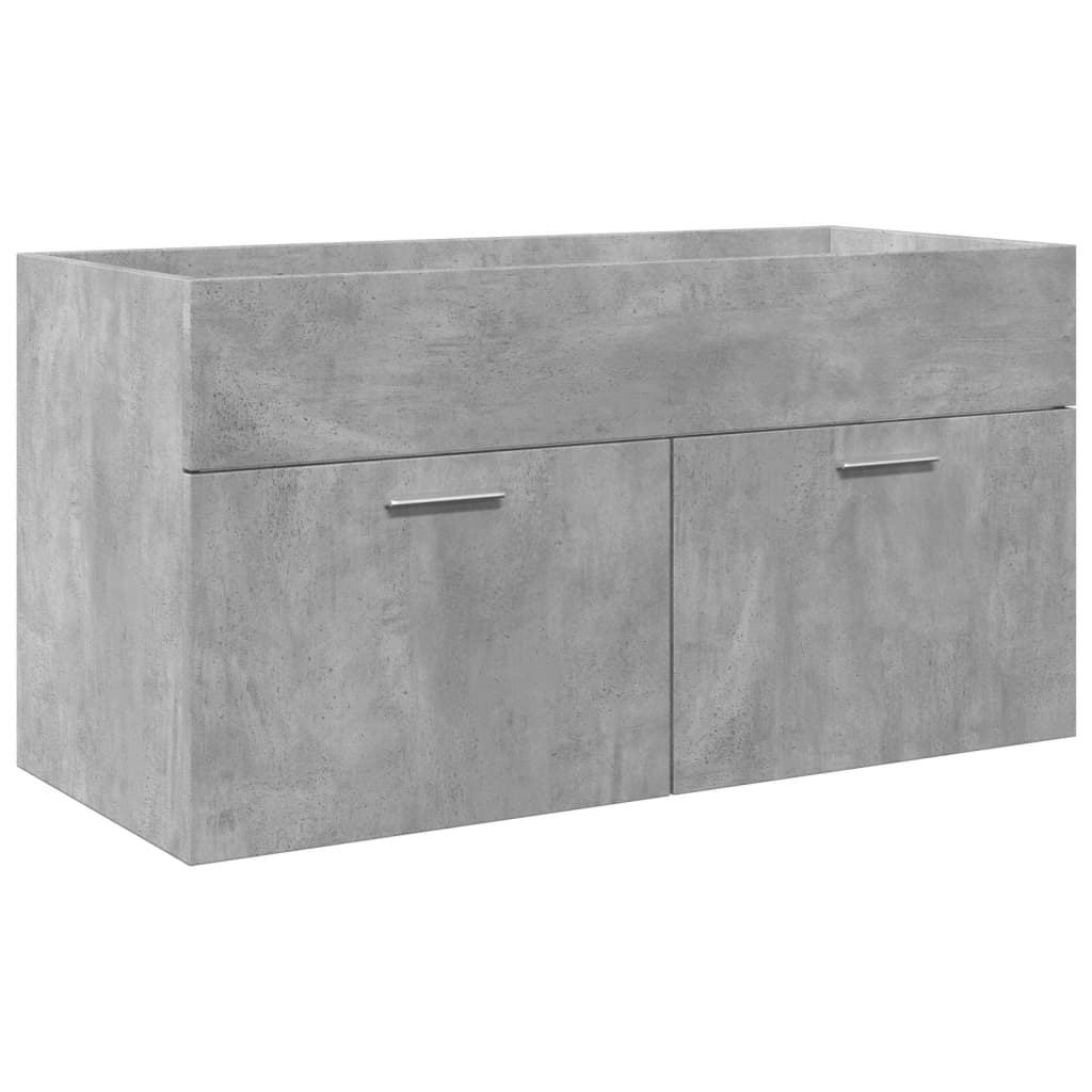Wastafelkast met ingebouwde wasbak betongrijs is nu te koop bij PeponiXL, paradijselijk wonen!