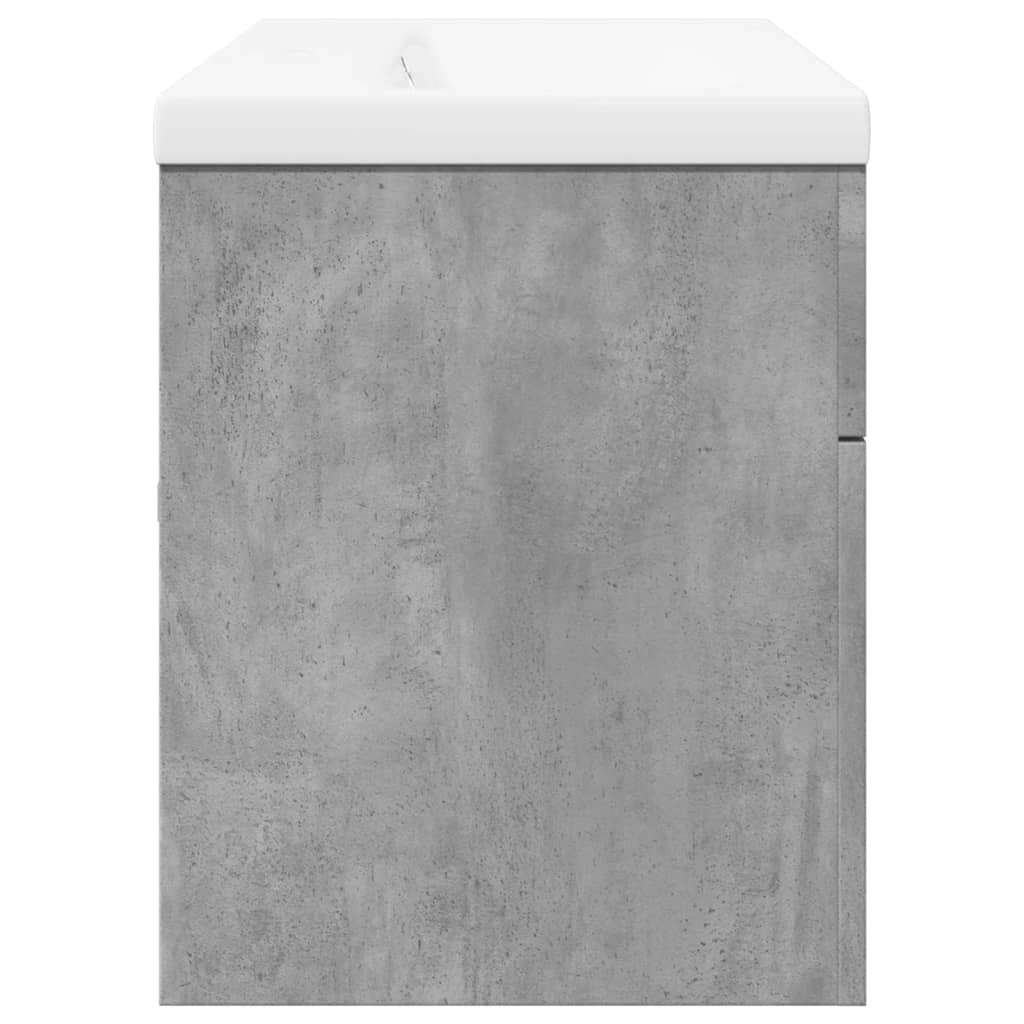 Wastafelkast met ingebouwde wasbak betongrijs is nu te koop bij PeponiXL, paradijselijk wonen!