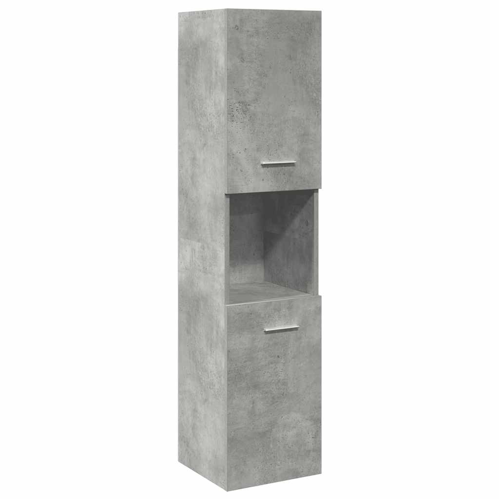 3-delige Badkamermeubelset bewerkt hout betongrijs is nu te koop bij PeponiXL, paradijselijk wonen!