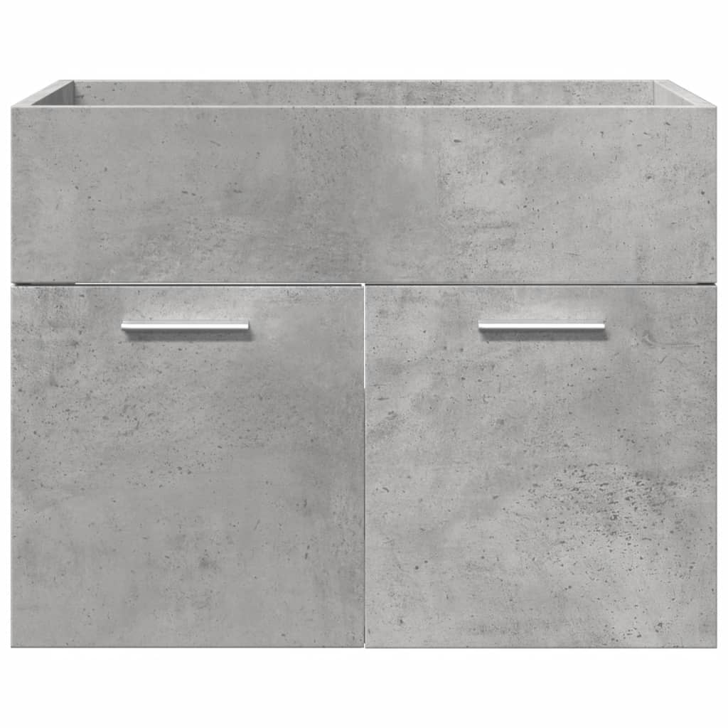4-delige Badkamermeubelset bewerkt hout betongrijs is nu te koop bij PeponiXL, paradijselijk wonen!