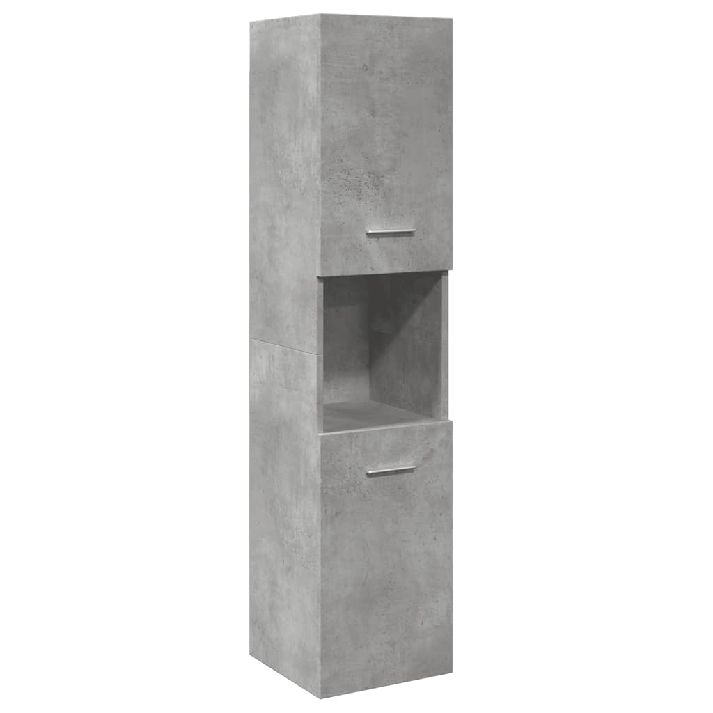 4-delige Badkamermeubelset bewerkt hout betongrijs is nu te koop bij PeponiXL, paradijselijk wonen!