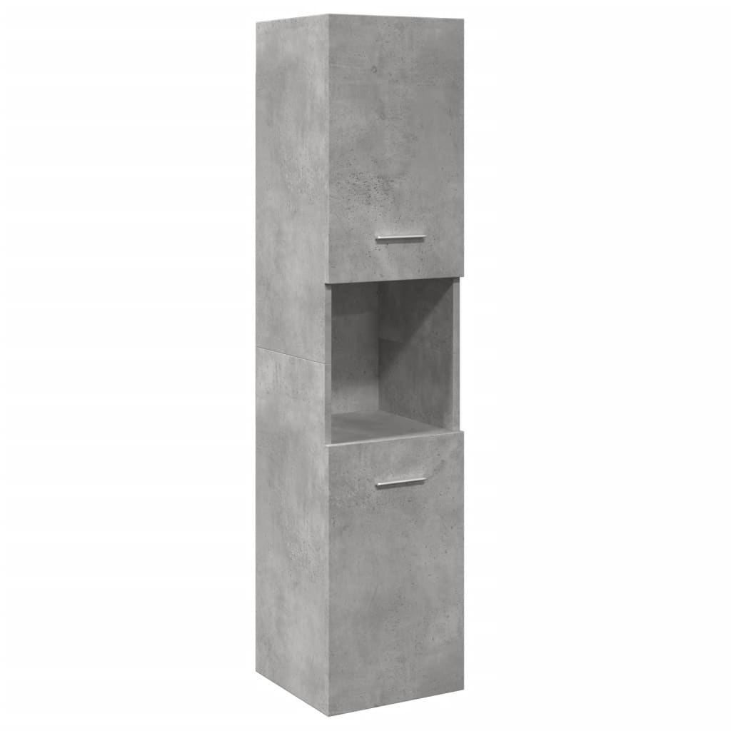 5-delige Badkamermeubelset bewerkt hout betongrijs is nu te koop bij PeponiXL, paradijselijk wonen!