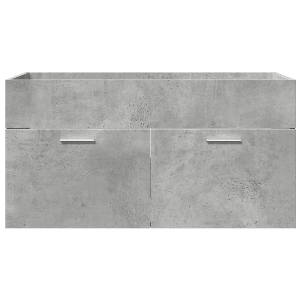 5-delige Badkamermeubelset bewerkt hout betongrijs is nu te koop bij PeponiXL, paradijselijk wonen!