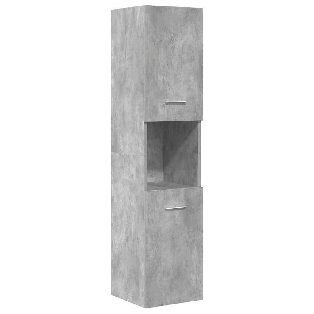 5-delige Badkamermeubelset bewerkt hout betongrijs is nu te koop bij PeponiXL, paradijselijk wonen!