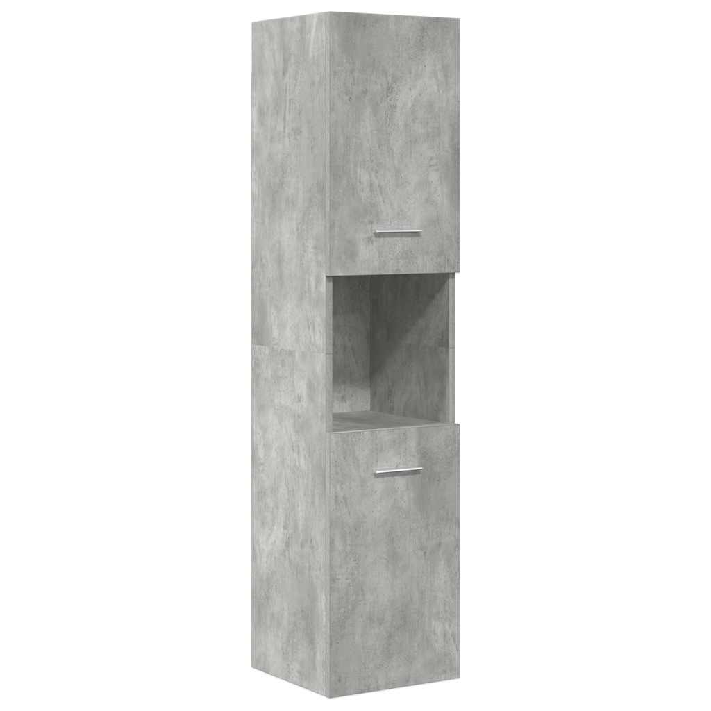 5-delige Badkamermeubelset bewerkt hout betongrijs is nu te koop bij PeponiXL, paradijselijk wonen!