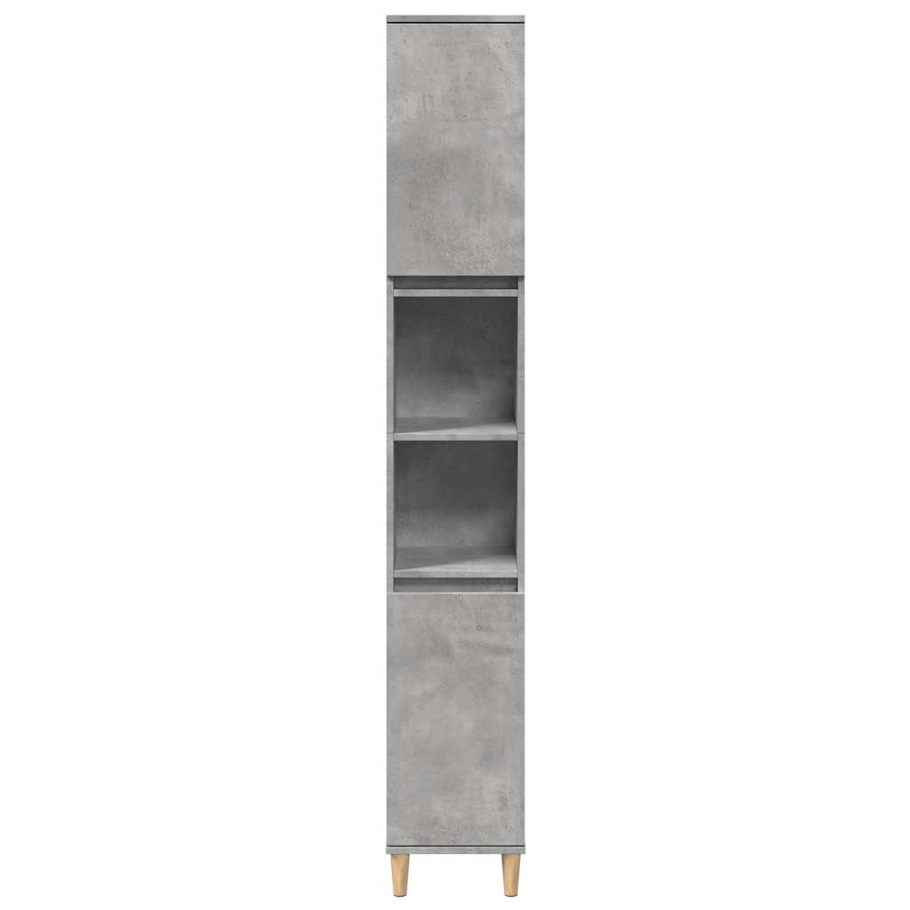 3-delige Badkamermeubelset bewerkt hout betongrijs is nu te koop bij PeponiXL, paradijselijk wonen!