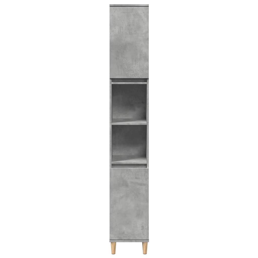 3-delige Badkamermeubelset bewerkt hout betongrijs is nu te koop bij PeponiXL, paradijselijk wonen!
