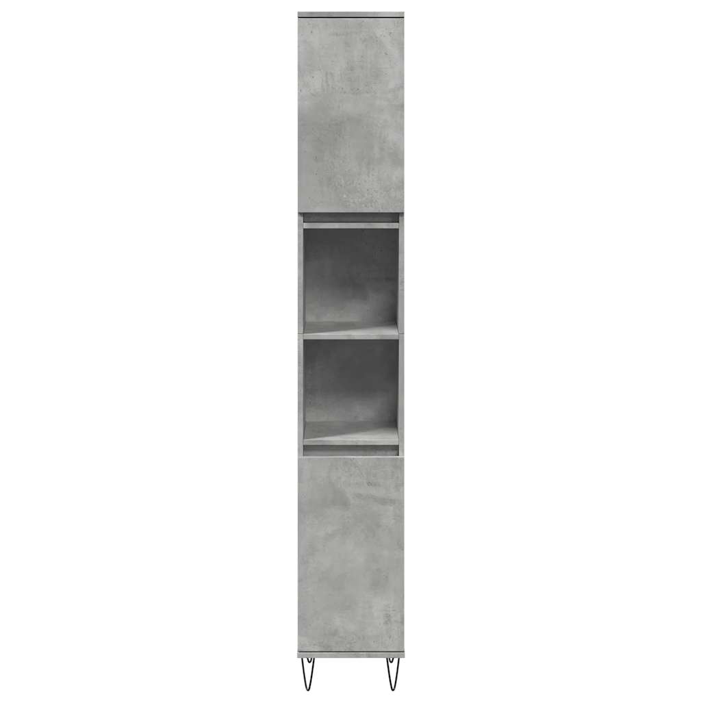 3-delige Badkamermeubelset bewerkt hout betongrijs is nu te koop bij PeponiXL, paradijselijk wonen!