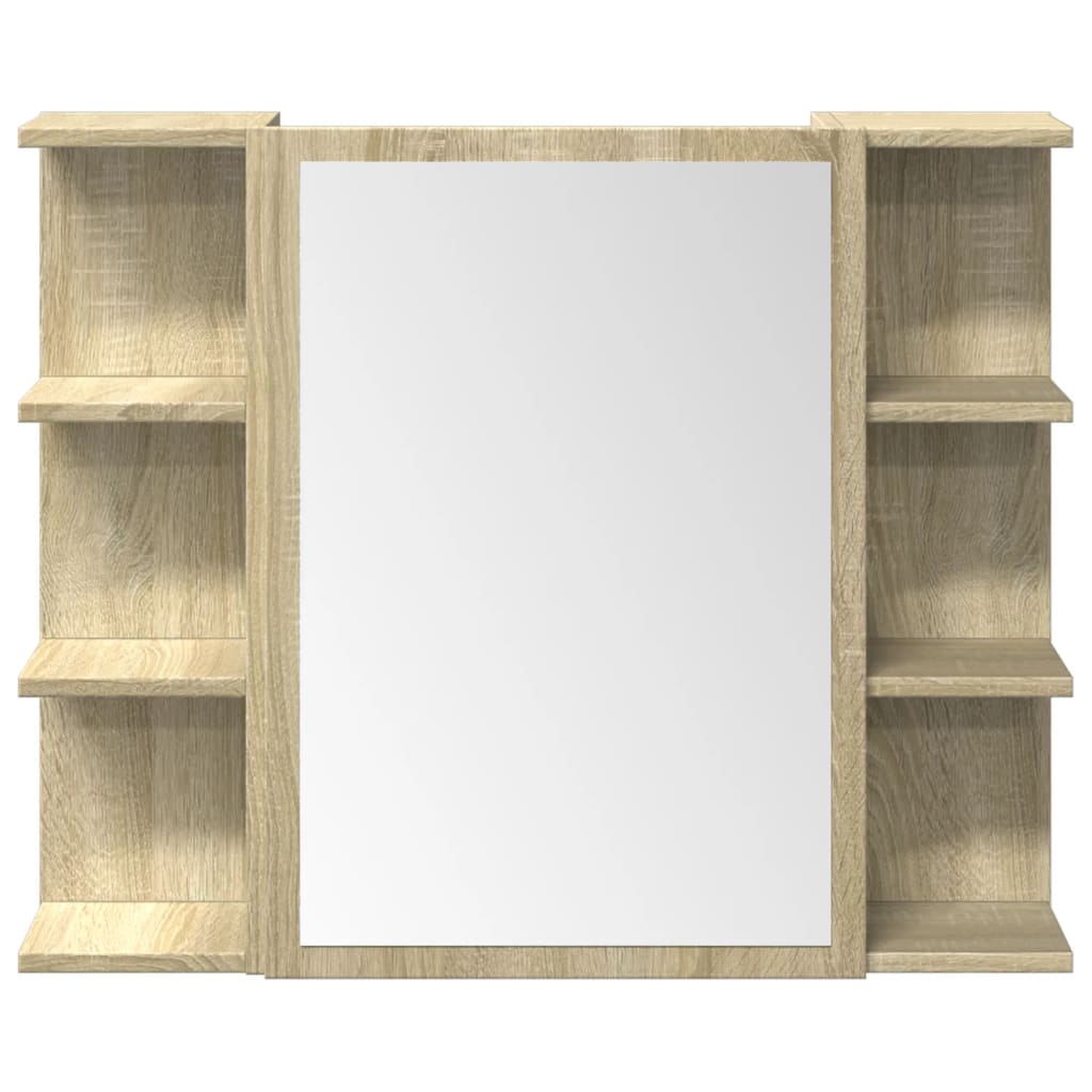 3-delige Badkamermeubelset bewerkt hout sonoma eikenkleurig is nu te koop bij PeponiXL, paradijselijk wonen!