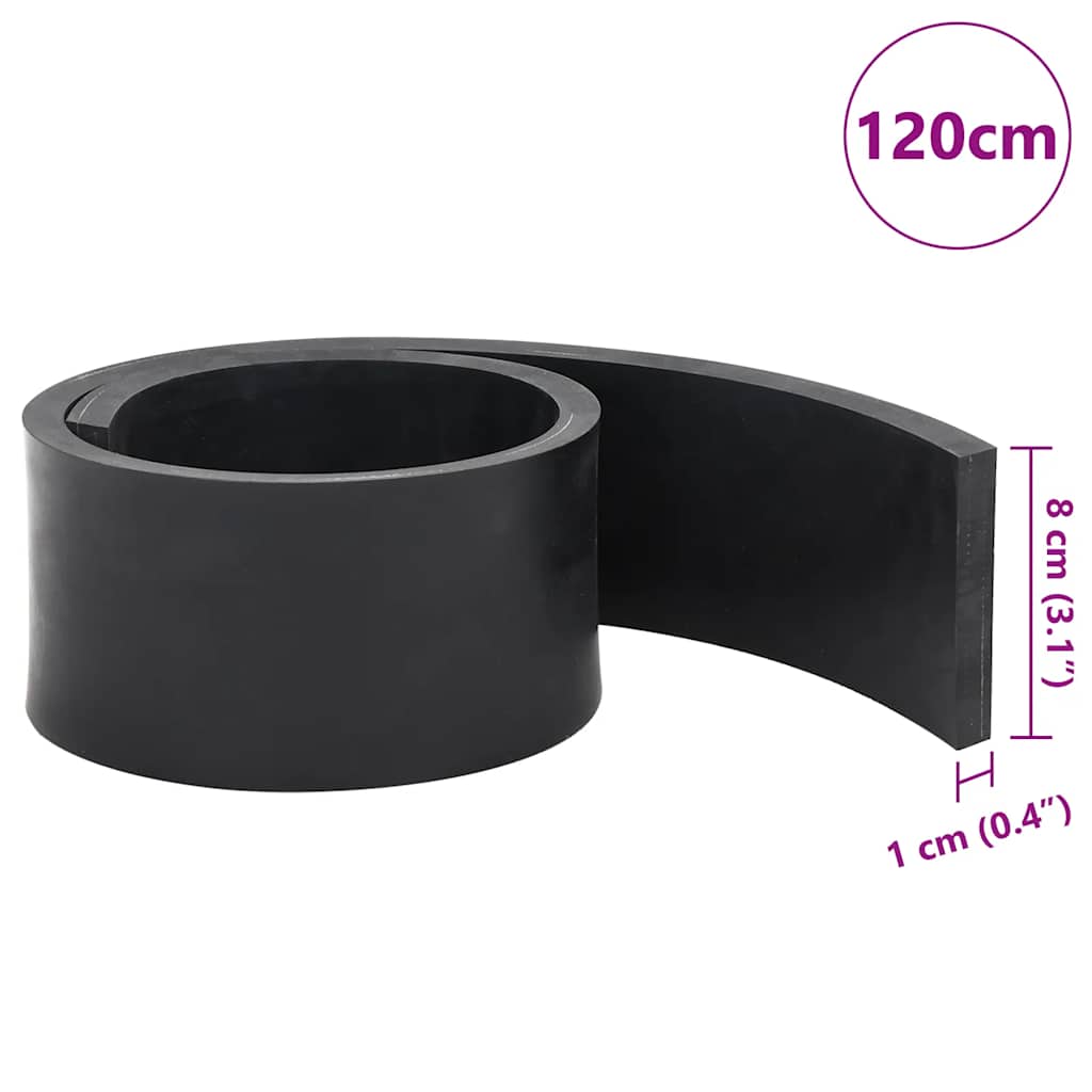 Rubberen rand voor sneeuwploeg 120x8x1 cm zwart is nu te koop bij PeponiXL, paradijselijk wonen!