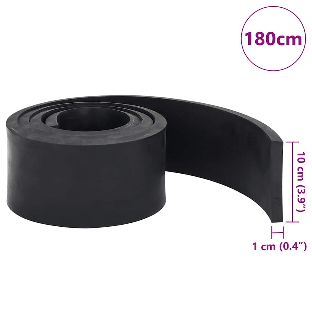 Rubberen rand voor sneeuwploeg 180x10x1 cm zwart is nu te koop bij PeponiXL, paradijselijk wonen!