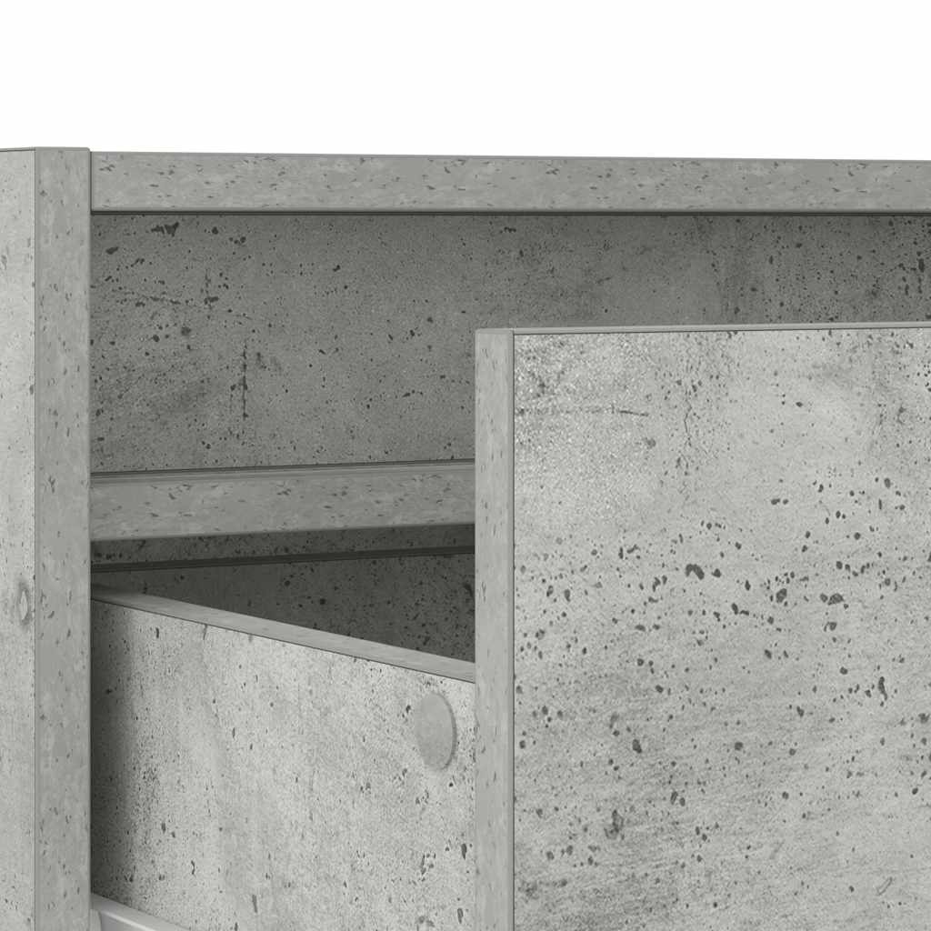 Tv-meubel met LED-verlichting 75x35,5x25 cm betongrijs is nu te koop bij PeponiXL, paradijselijk wonen!