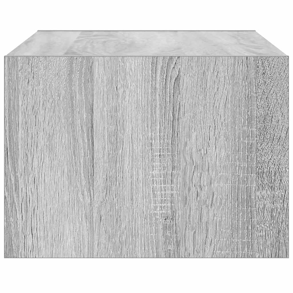 Tv-meubel met LED-verlichting 75x35,5x25 cm grijs sonoma eiken is nu te koop bij PeponiXL, paradijselijk wonen!