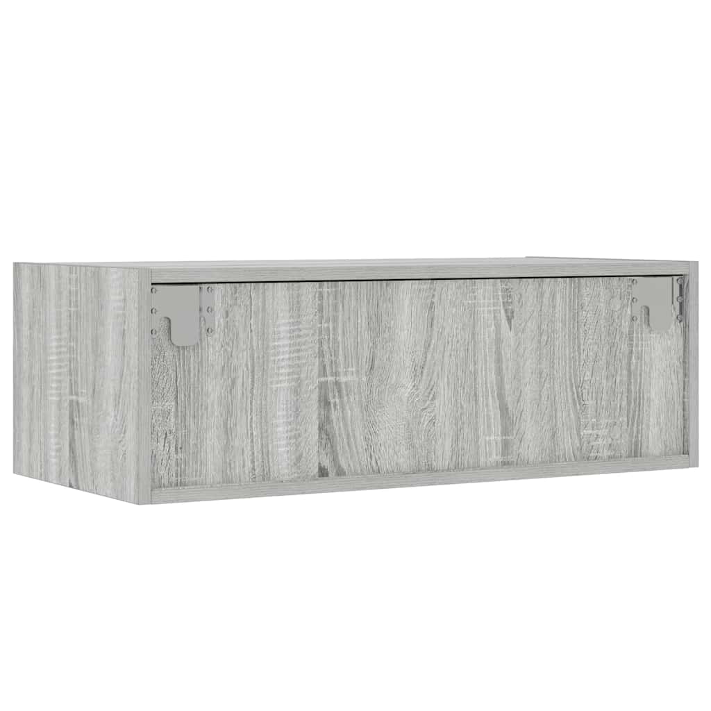 Tv-meubel met LED-verlichting 75x35,5x25 cm grijs sonoma eiken is nu te koop bij PeponiXL, paradijselijk wonen!