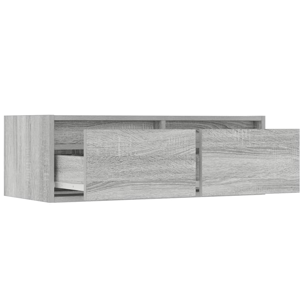 Tv-meubel met LED-verlichting 75x35,5x25 cm grijs sonoma eiken is nu te koop bij PeponiXL, paradijselijk wonen!