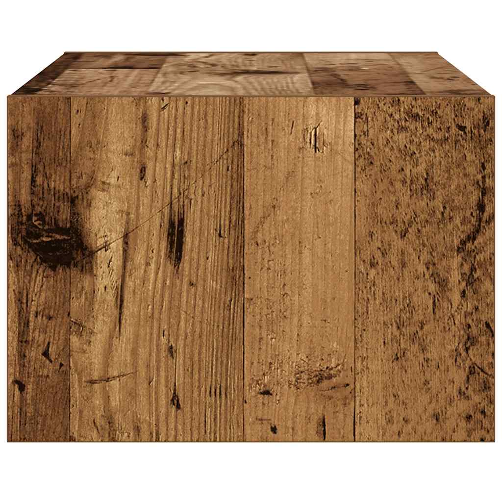 Tv-meubel met LED-verlichting 75x35,5x25 cm oud houtkleurig is nu te koop bij PeponiXL, paradijselijk wonen!