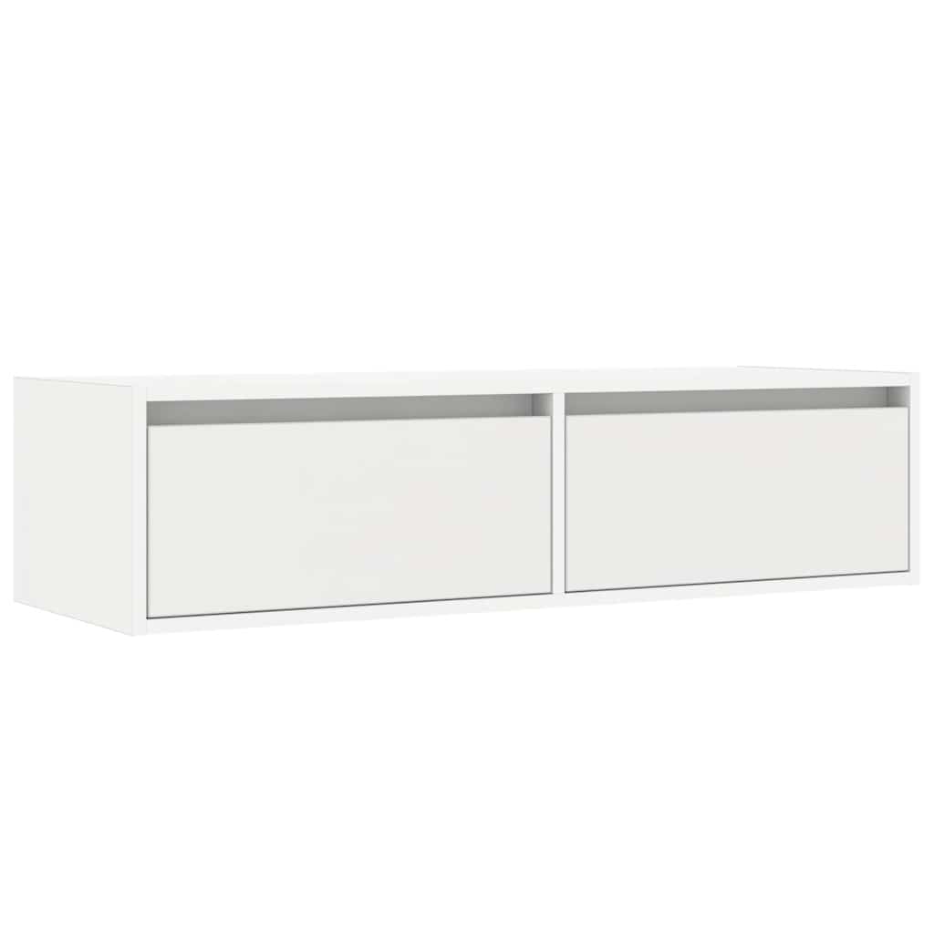 Tv-meubel met LED-verlichting 100X35,5x25 cm wit is nu te koop bij PeponiXL, paradijselijk wonen!