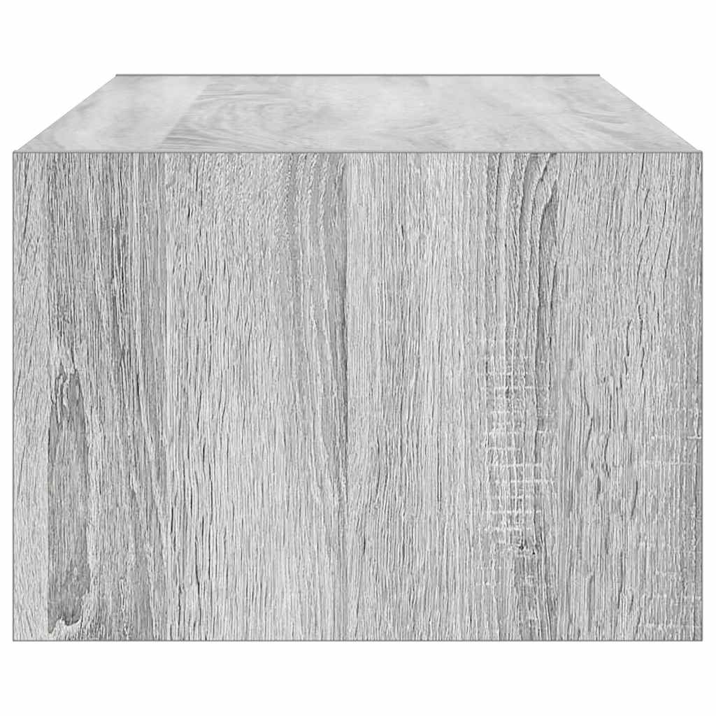 Tv-meubel met LED-verlichting 100X35,5x25 cm grijs sonoma eiken is nu te koop bij PeponiXL, paradijselijk wonen!