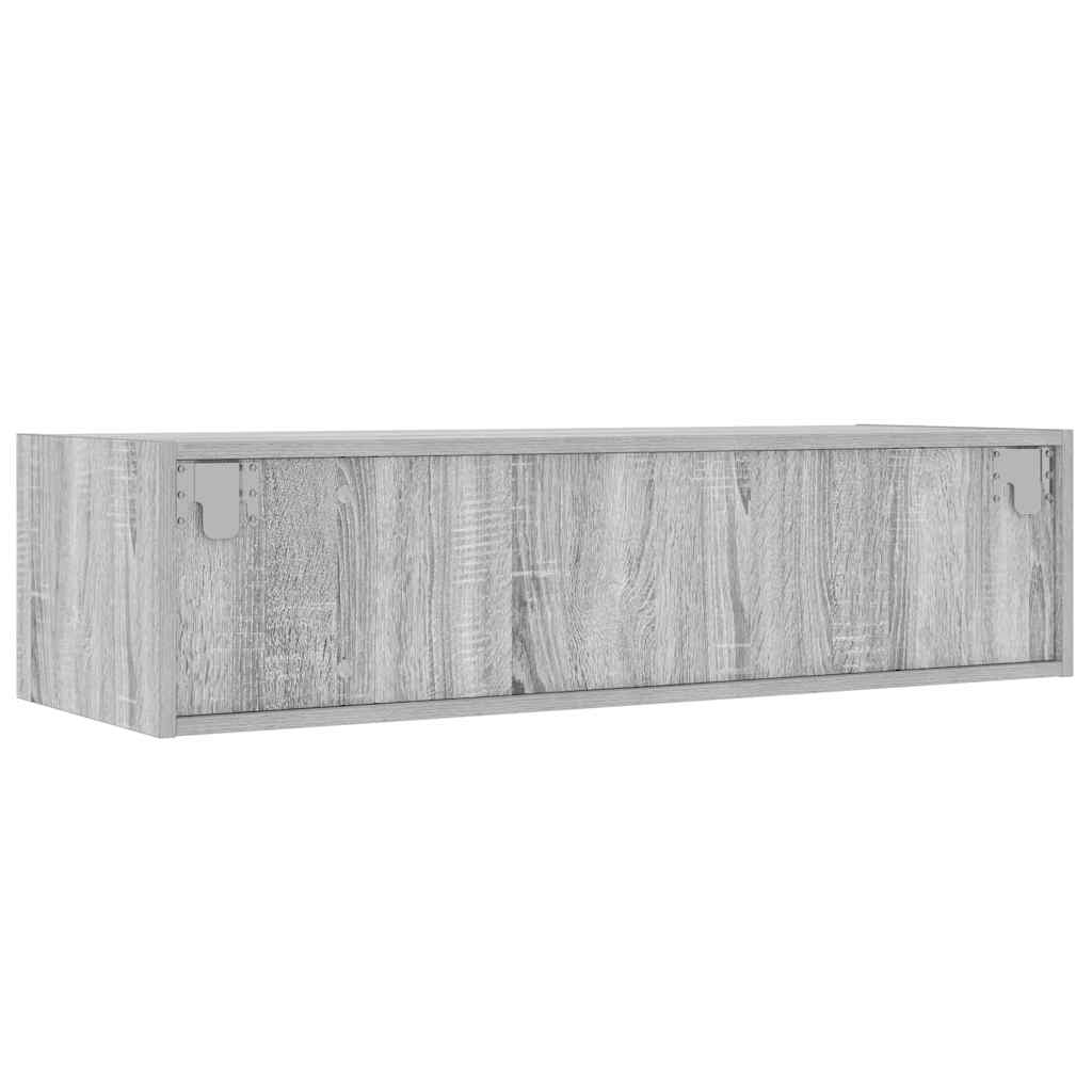 Tv-meubel met LED-verlichting 100X35,5x25 cm grijs sonoma eiken is nu te koop bij PeponiXL, paradijselijk wonen!