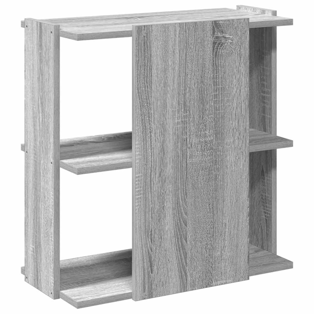 Boekenkast 3-laags 60x30x60 cm bewerkt hout grijs sonoma eiken is nu te koop bij PeponiXL, paradijselijk wonen!