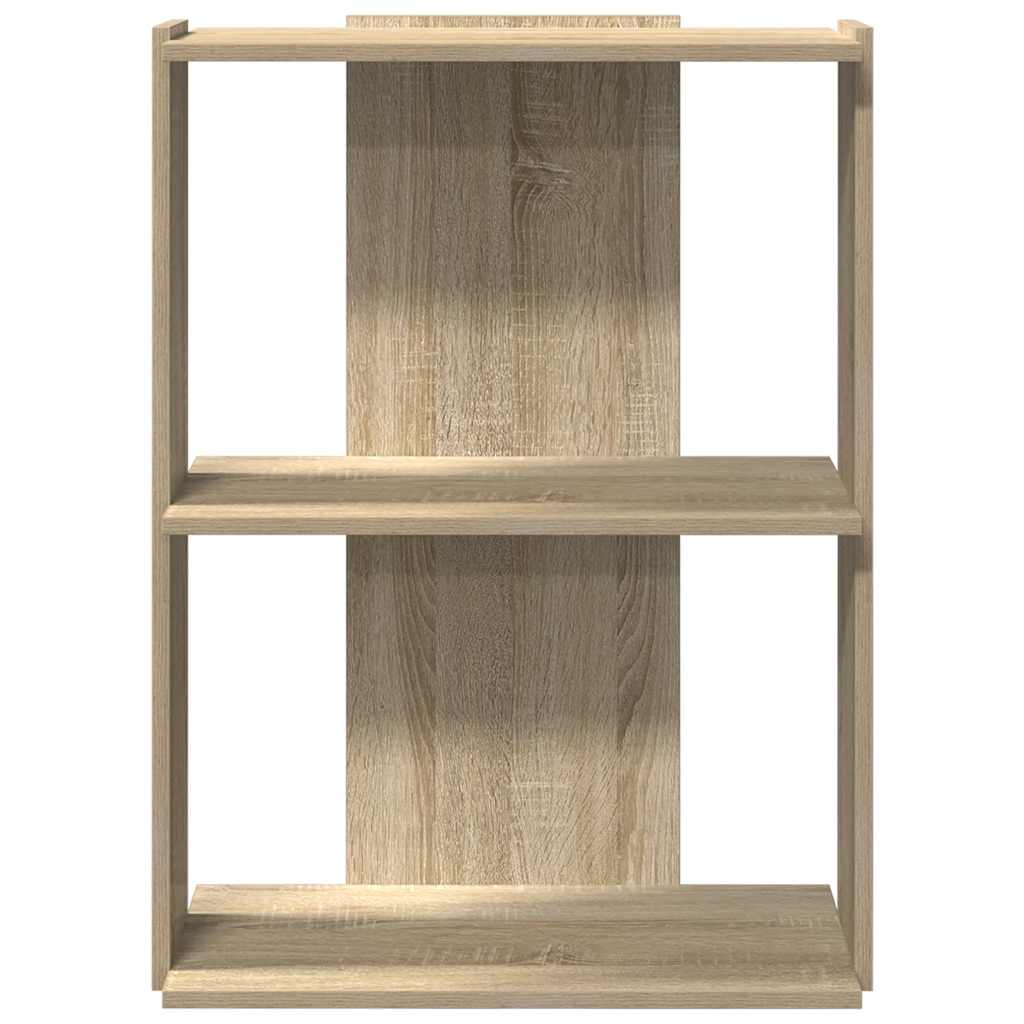 Boekenkast 3-laags 60x30x80 cm bewerkt hout sonoma eikenkleurig is nu te koop bij PeponiXL, paradijselijk wonen!