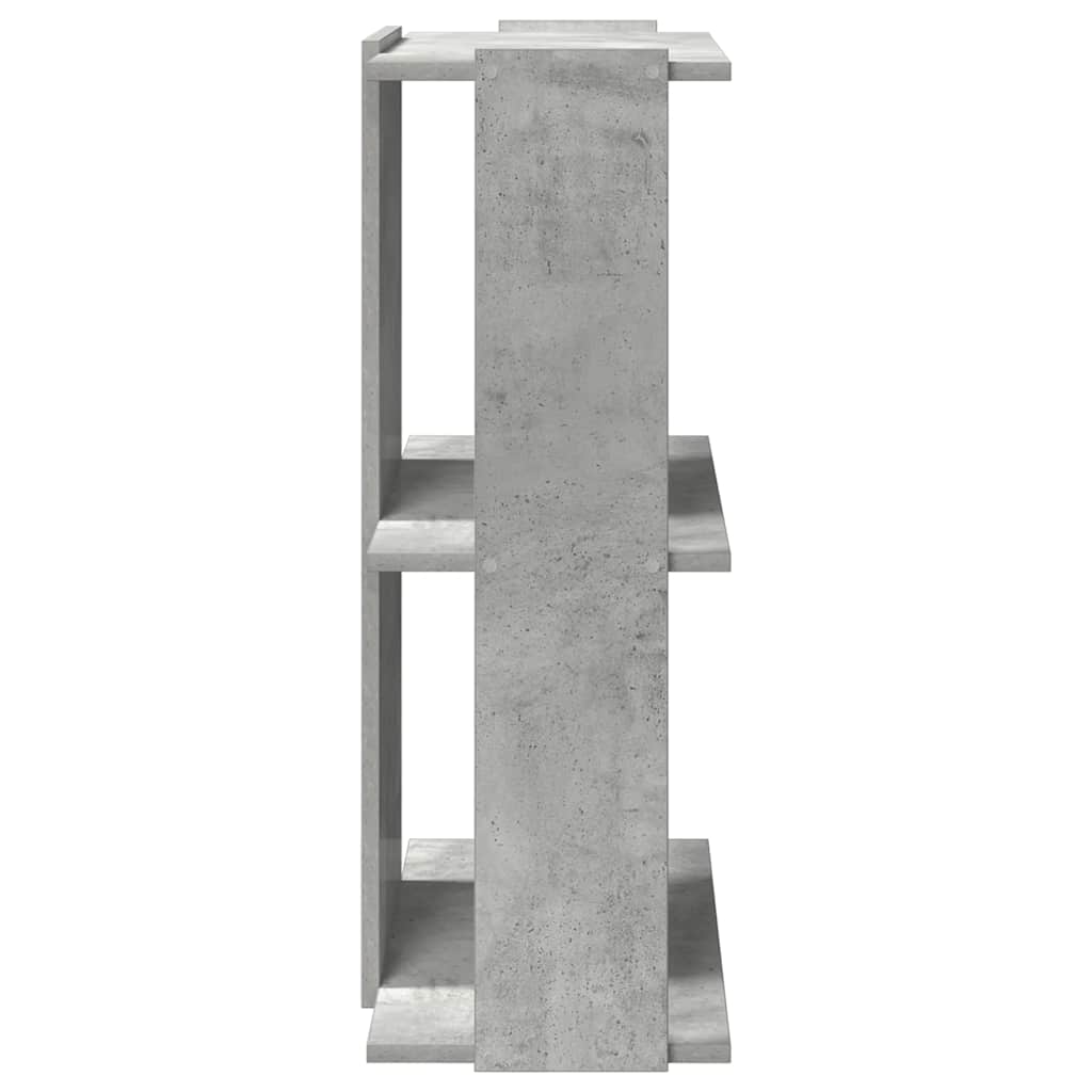 Boekenkast 3-laags 60x30x80 cm bewerkt hout betongrijs is nu te koop bij PeponiXL, paradijselijk wonen!