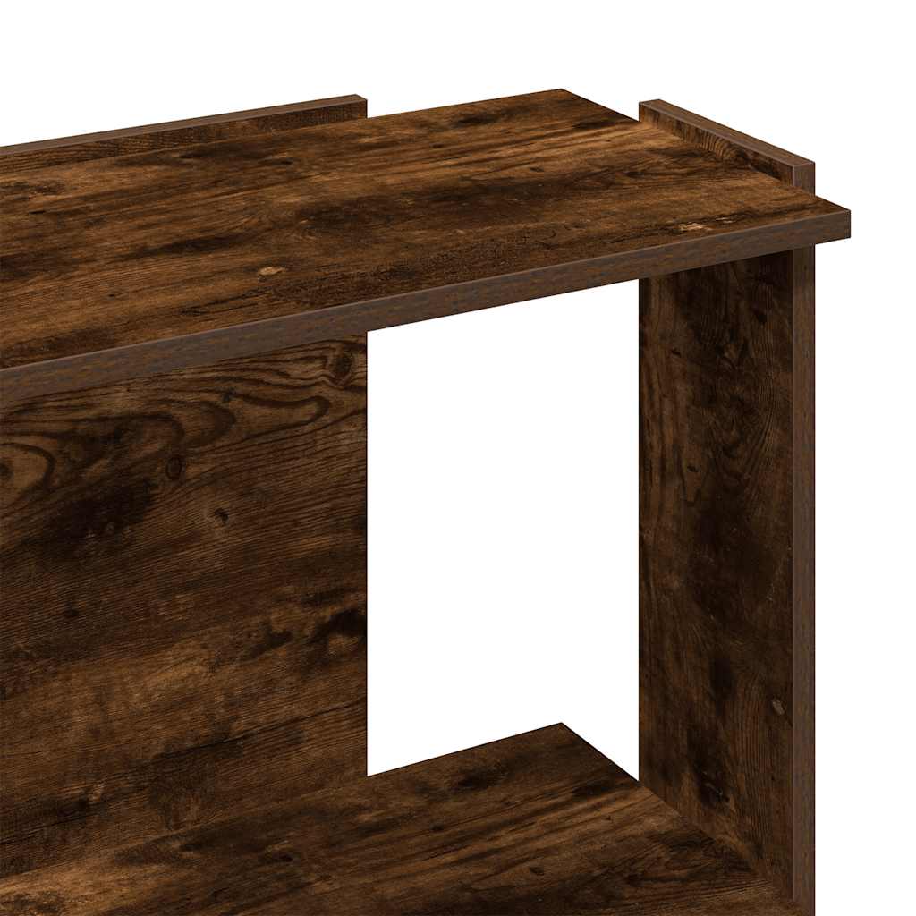 Boekenkast 3-laags 60x30x80 cm bewerkt hout gerookt eikenkleur is nu te koop bij PeponiXL, paradijselijk wonen!