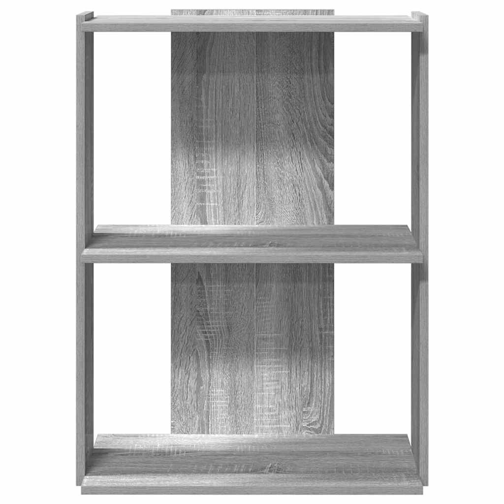 Boekenkast 3-laags 60x30x80 cm bewerkt hout grijs sonoma eiken is nu te koop bij PeponiXL, paradijselijk wonen!