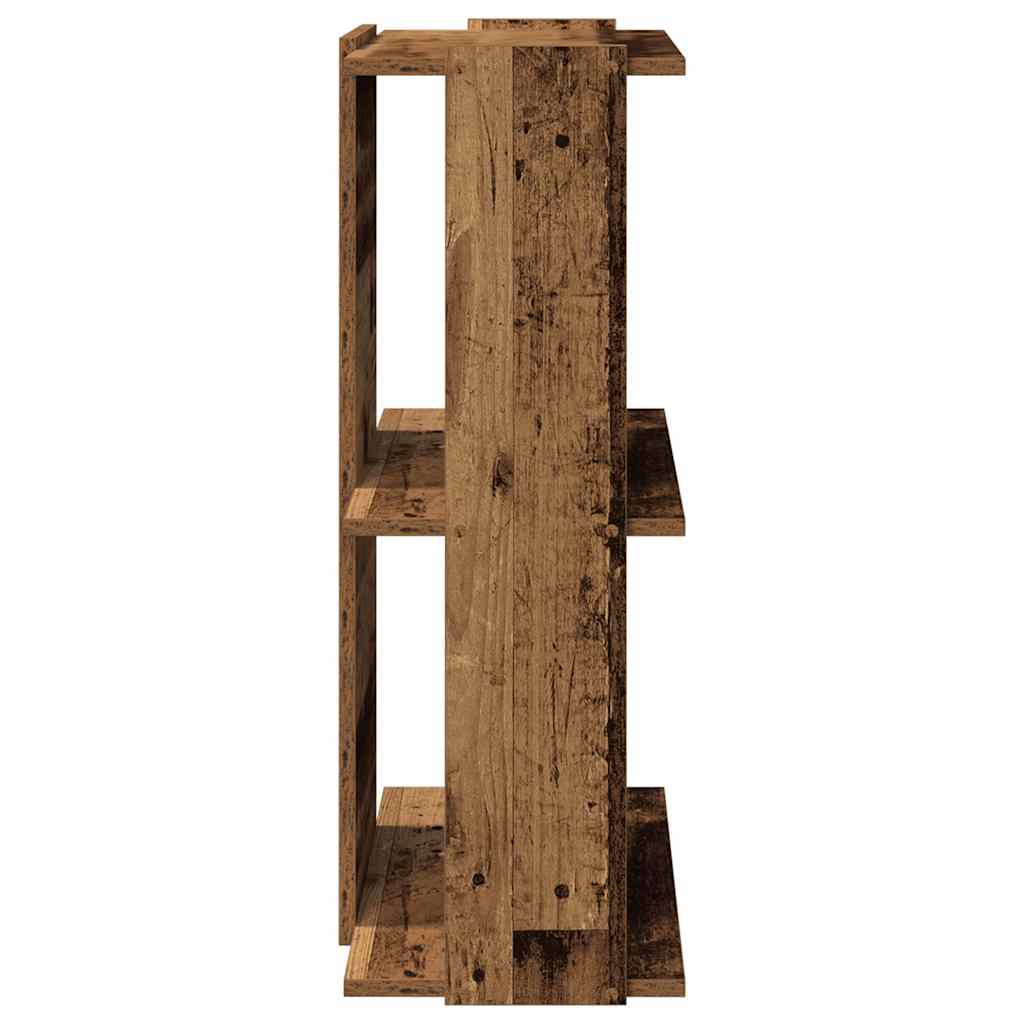 Boekenkast 3-laags 60x30x80 cm bewerkt hout oud houtkleur is nu te koop bij PeponiXL, paradijselijk wonen!