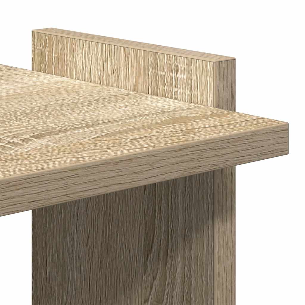 Boekenkast 3-laags 60x30x120 cm bewerkt hout sonoma eikenkleur is nu te koop bij PeponiXL, paradijselijk wonen!