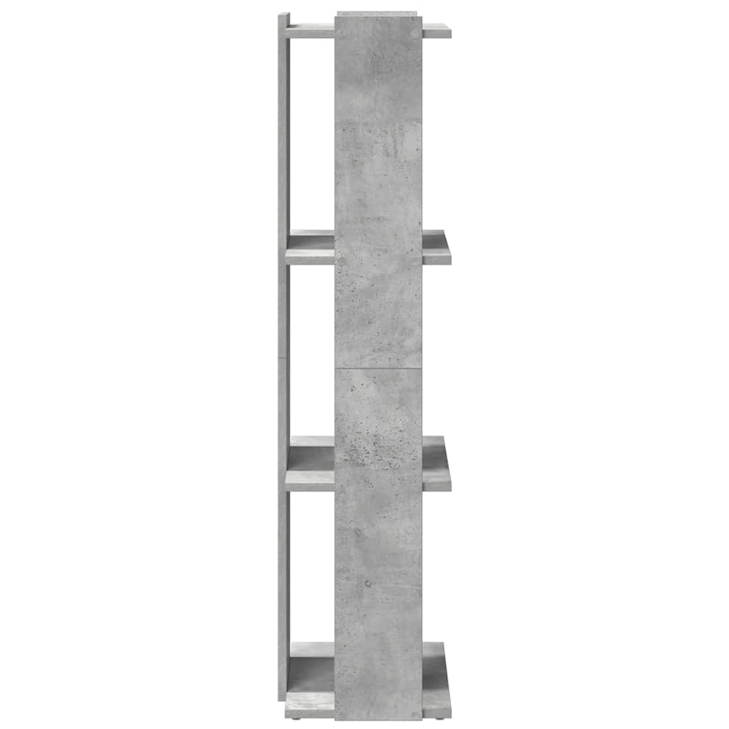 Boekenkast 3-laags 60x30x120 cm bewerkt hout betongrijs is nu te koop bij PeponiXL, paradijselijk wonen!