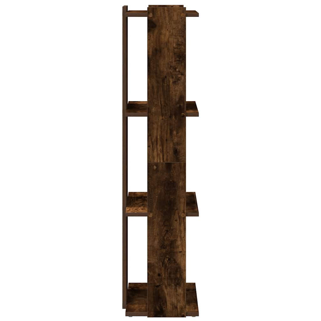 Boekenkast 3-laags 60x30x120 cm bewerkt hout gerookt eikenkleur is nu te koop bij PeponiXL, paradijselijk wonen!