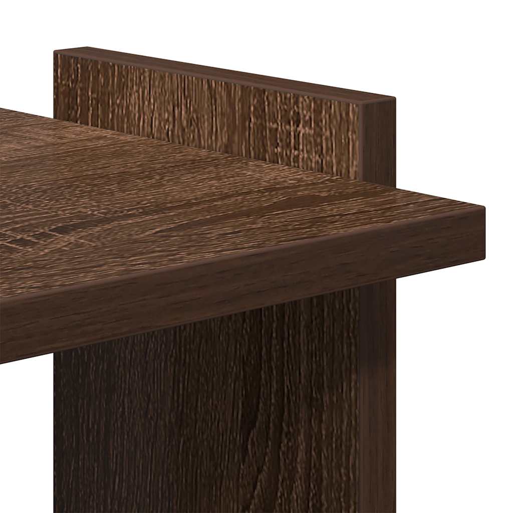 Boekenkast 3-laags 60x30x120 cm bewerkt hout bruin eikenkleur is nu te koop bij PeponiXL, paradijselijk wonen!