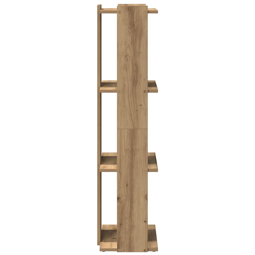 Boekenkast 3-laags 60x30x120 cm bewerkt hout artisanaal eiken is nu te koop bij PeponiXL, paradijselijk wonen!