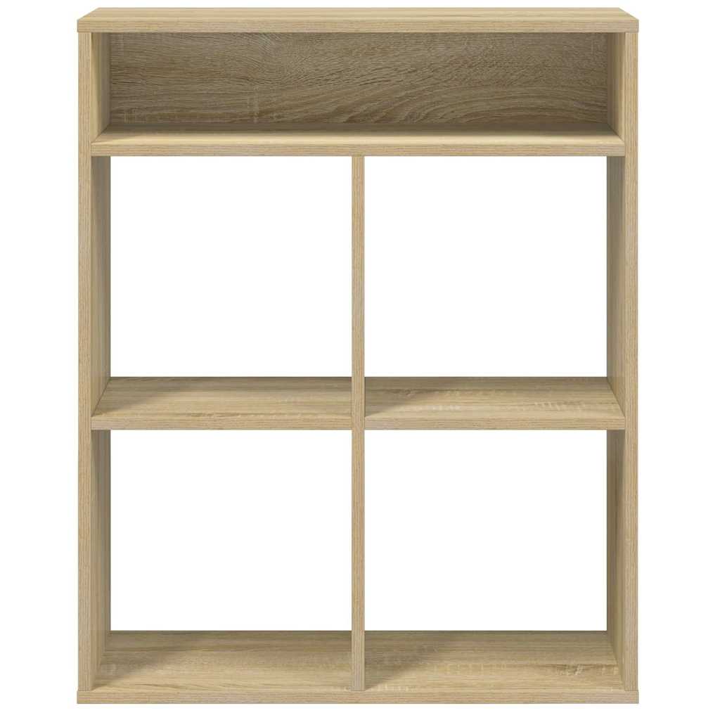 Boekenkast 66x31x80 cm bewerkt hout sonoma eikenkleurig is nu te koop bij PeponiXL, paradijselijk wonen!