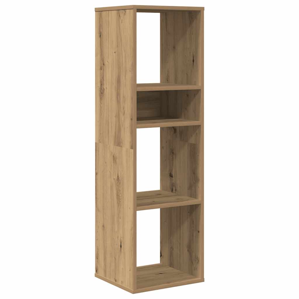 Boekenkast 34x31x112 cm bewerkt hout artisanaal eikenkleur is nu te koop bij PeponiXL, paradijselijk wonen!