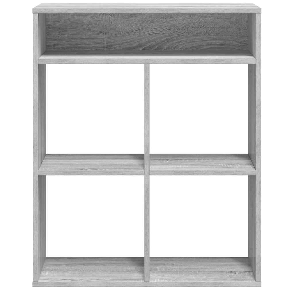 Boekenkast 66x31x80 cm bewerkt hout grijs sonoma eikenkleurig is nu te koop bij PeponiXL, paradijselijk wonen!
