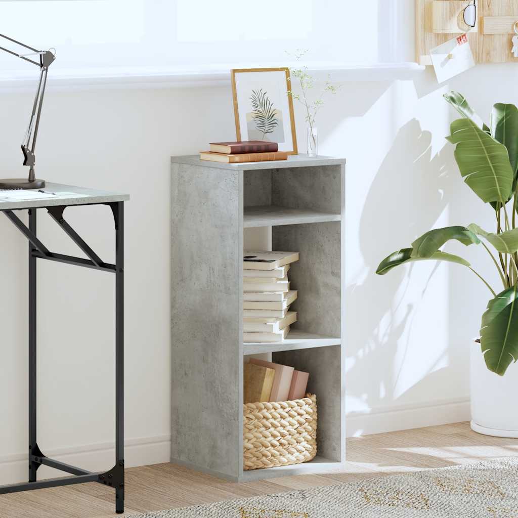 Boekenkast 34x31x80 cm bewerkt hout betongrijs is nu te koop bij PeponiXL, paradijselijk wonen!