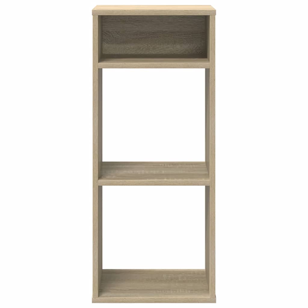 Boekenkast 34x31x80 cm bewerkt hout sonoma eikenkleurig is nu te koop bij PeponiXL, paradijselijk wonen!