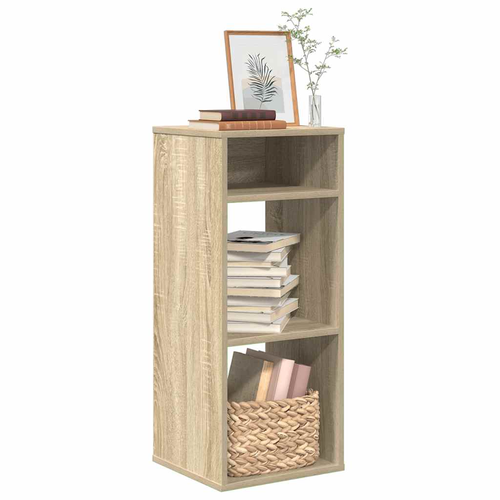 Boekenkast 34x31x80 cm bewerkt hout sonoma eikenkleurig is nu te koop bij PeponiXL, paradijselijk wonen!