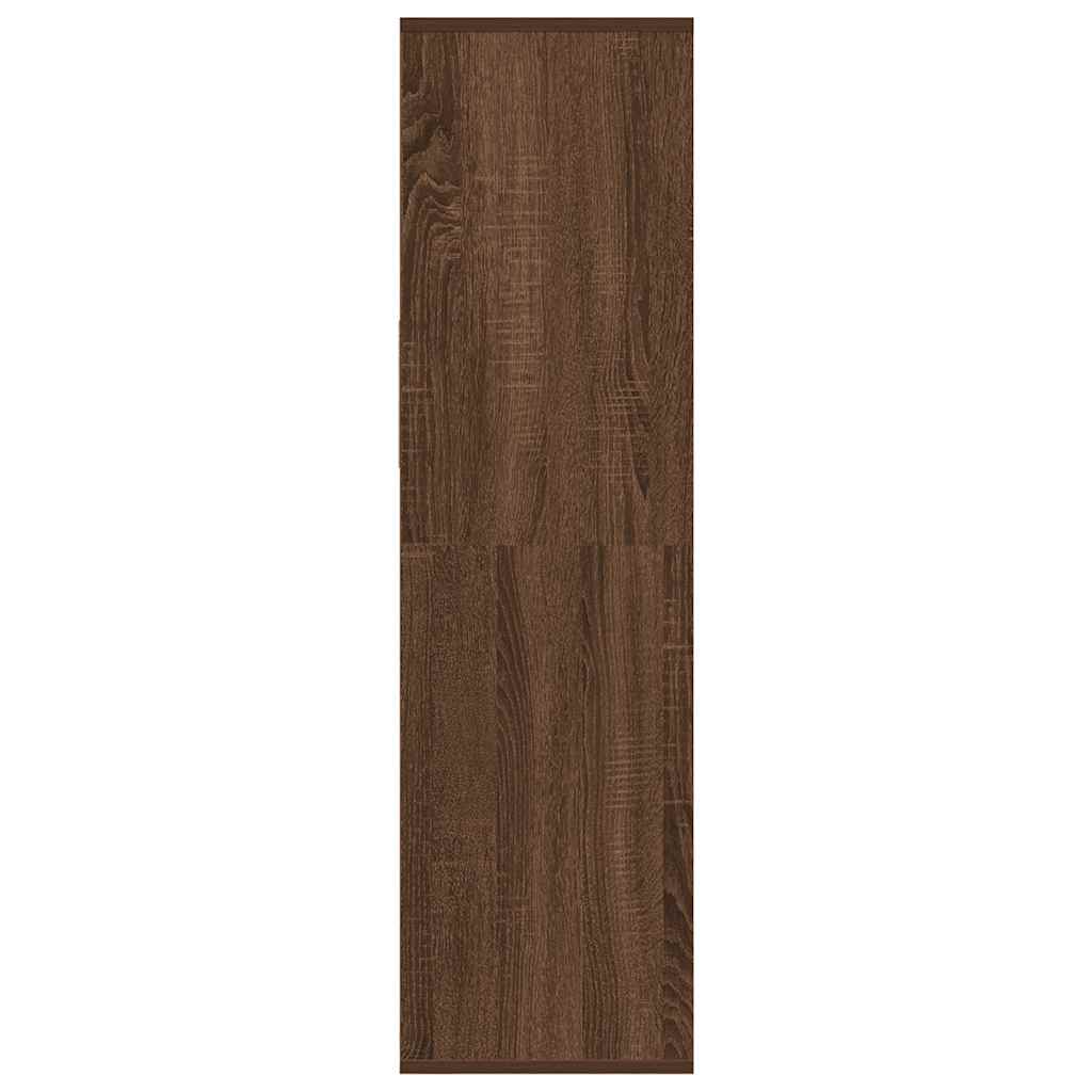 Boekenkast 34x31x112 cm bewerkt hout bruin eikenkleur is nu te koop bij PeponiXL, paradijselijk wonen!