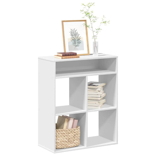Boekenkast 66x31x80 cm bewerkt hout wit is nu te koop bij PeponiXL, paradijselijk wonen!