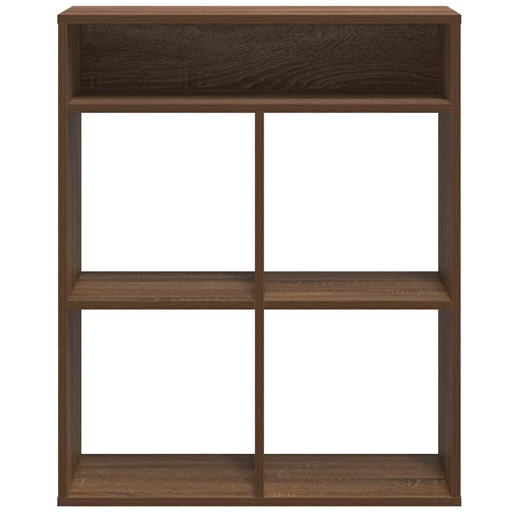 Boekenkast 66x31x80 cm bewerkt hout bruin eikenkleur is nu te koop bij PeponiXL, paradijselijk wonen!