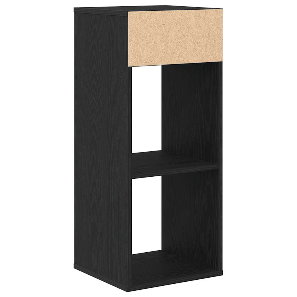Boekenkast 34x31x80 cm bewerkt hout zwart is nu te koop bij PeponiXL, paradijselijk wonen!