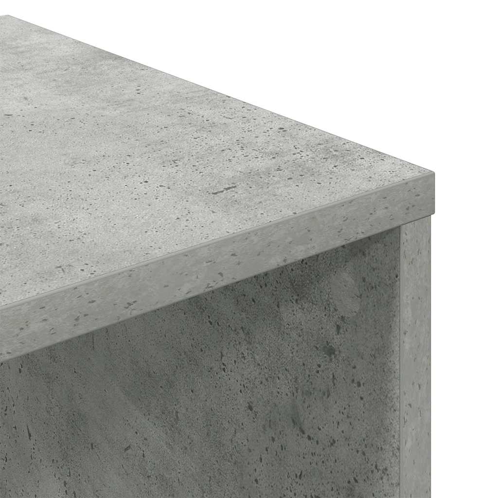 Boekenkast 34x31x112 cm bewerkt hout betongrijs is nu te koop bij PeponiXL, paradijselijk wonen!