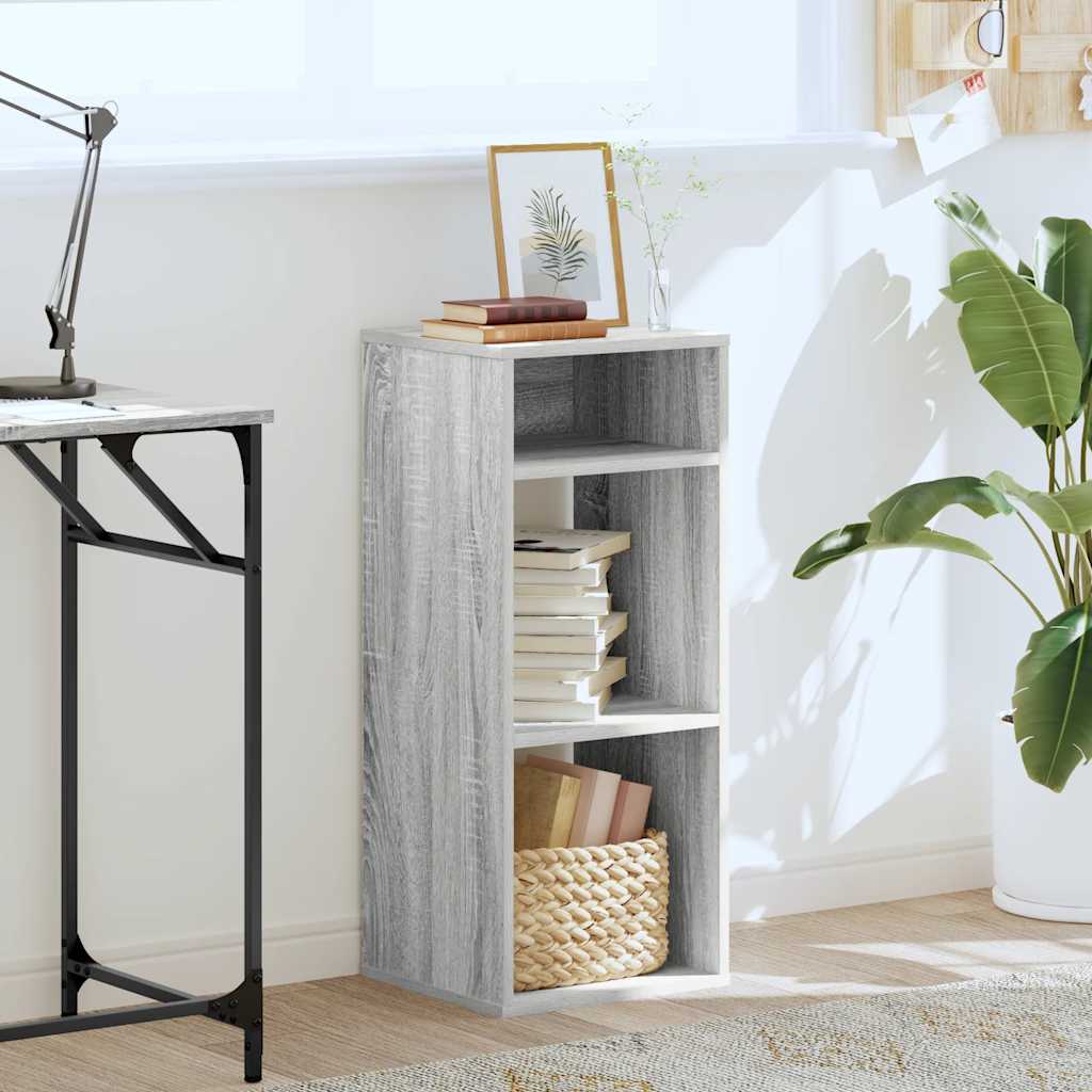 Boekenkast 34x31x80 cm bewerkt hout grijs sonoma eikenkleurig is nu te koop bij PeponiXL, paradijselijk wonen!