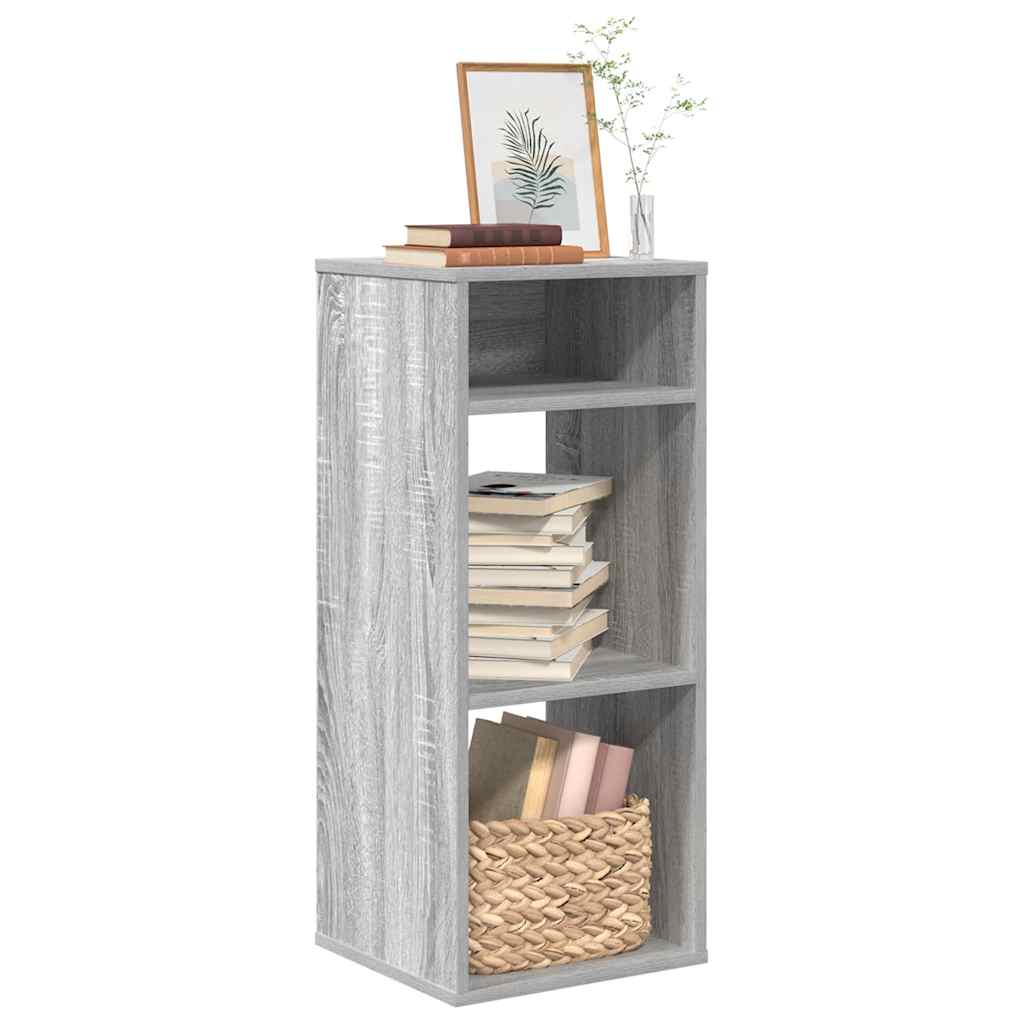 Boekenkast 34x31x80 cm bewerkt hout grijs sonoma eikenkleurig is nu te koop bij PeponiXL, paradijselijk wonen!