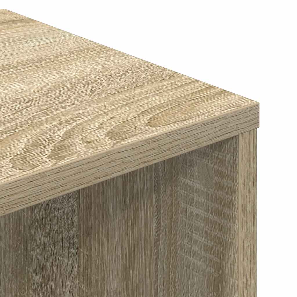 Boekenkast 34x31x112 cm bewerkt hout sonoma eikenkleurig is nu te koop bij PeponiXL, paradijselijk wonen!